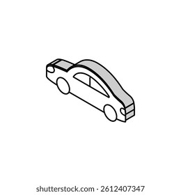 car toy child baby kid isometric icon vector. car toy child baby kid sign. isolated symbol illustration