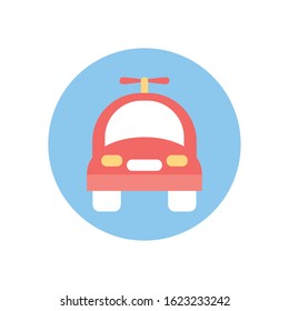 car toy design of Childhood play fun kid game gift object little and present theme Vector illustration