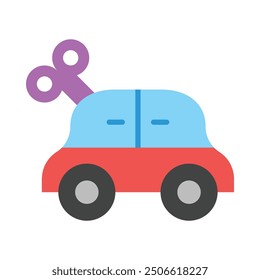Car Toy Flat Icon Design For Personal nad Commercial Use