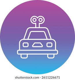Car toy vector icon. Can be used for printing, mobile and web applications.