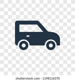 Car toy vector icon isolated on transparent background, Car toy transparency logo concept