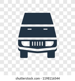 Car toy vector icon isolated on transparent background, Car toy transparency logo concept