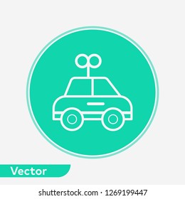Car toy vector icon sign symbol