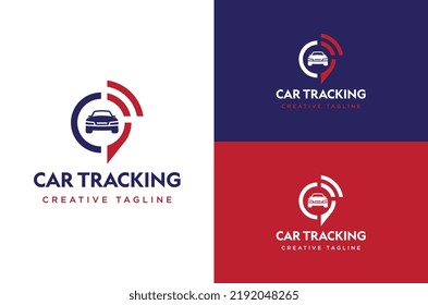 A Car Tracking Logo Or A Tracking System Business Logo Design Concept