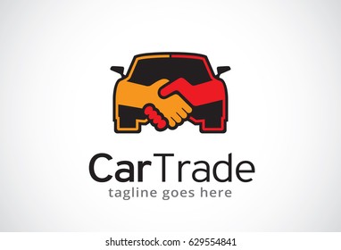 Car Trade Logo Template Design Vector, Emblem, Design Concept, Creative Symbol, Icon