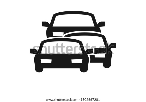 Car traffic jam icon\
vector isolated 