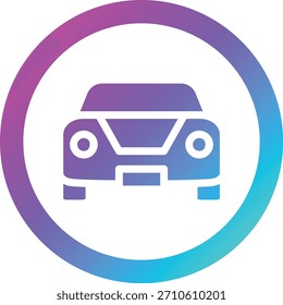 Ilustración de diseño de icono de Vector de tráfico de coche