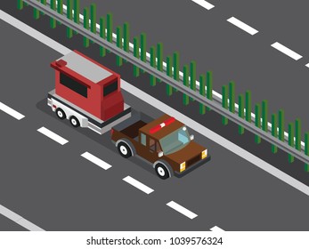 Car with trailer 
