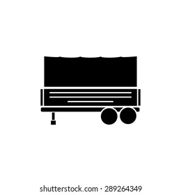 Car trailer icon