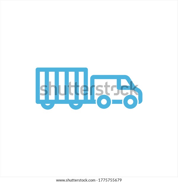 car with trailer icon flat\
vector logo design trendy illustration signage symbol graphic\
simple