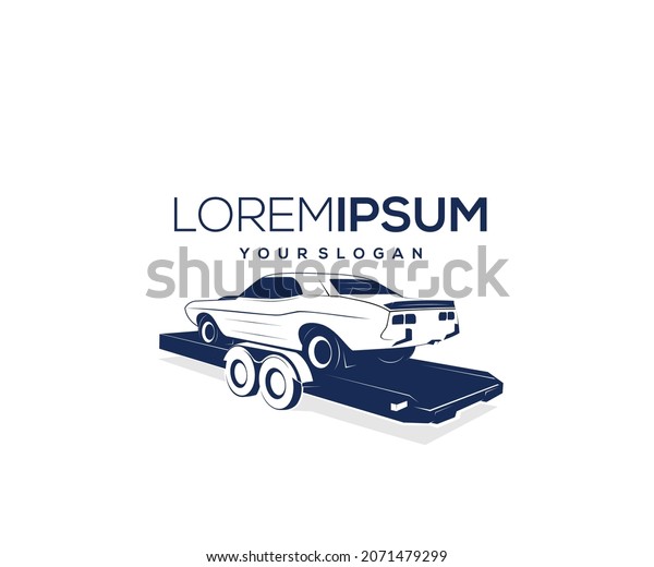 car trailer icon logo
design silhouette