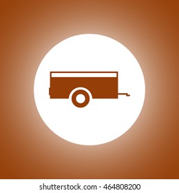 Car trailer Icon. Vector concept illustration for design.