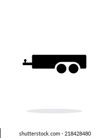 Car trailer simple icon on white background. Vector illustration. svg