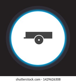 Car trailer Vector icon . Lorem Ipsum Illustration design