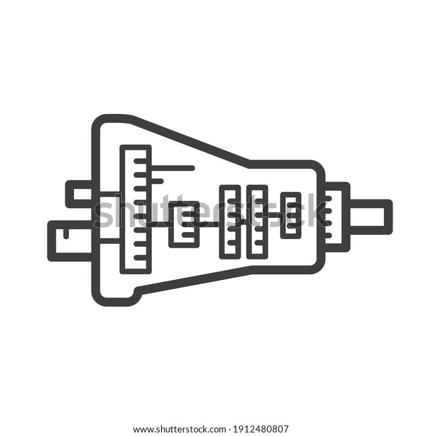 Car transmission assembly icon - gearbox\
symbol for car transmission repair\
service