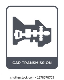 car transmission icon vector on white background, car transmission trendy filled icons from Car parts collection, car transmission vector illustration