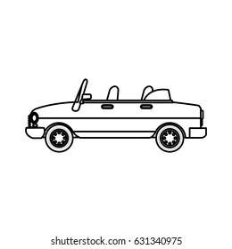 car transport convertible gasoline comic line