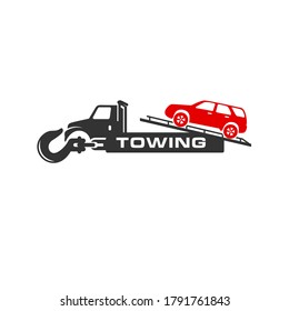 Car Transport Crane Service Logo Design