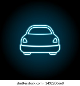 car, transport neon icon. Simple thin line, outline vector of universal icons for UI and UX, website or mobile application