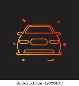 car transport van icon design vector 