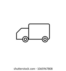 car for transportation icon. Element of simple icon for websites, web design, mobile app, info graphics. Thin line icon for website design and development, app development on white background