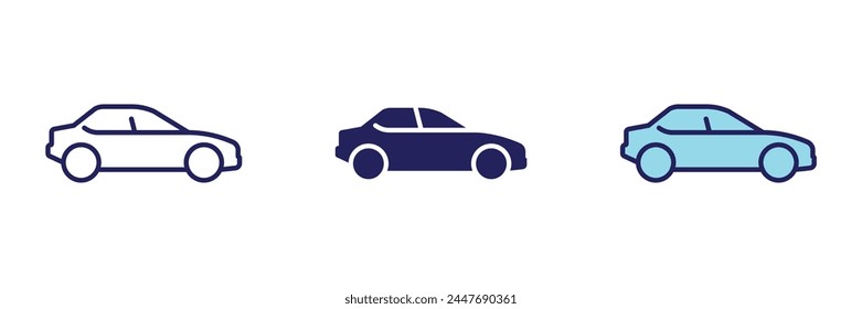 Icono de Transporte de coche - Navegación
