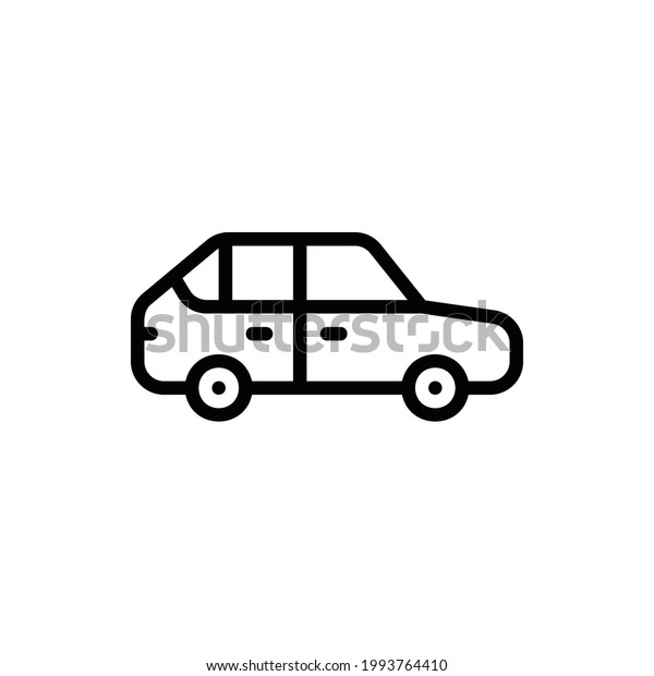 Car, Transportation Line Icon Logo\
Illustration Vector Isolated. Travel and Tourism Icon-Set. Suitable\
for Web Design, Logo, App, and Upscale Your\
Business.