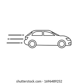 car transportation sign icon vector illustration logo template