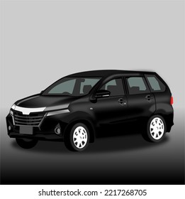a car for traveling with family a vector