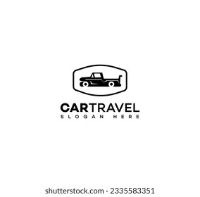 car travels logo icon vector design