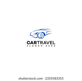 car travels logo icon vector design