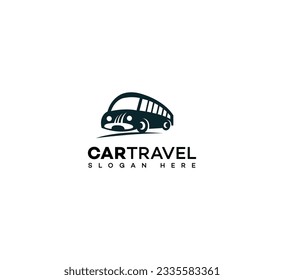 car travels logo icon vector design