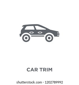 car trim icon. car trim design concept from Car parts collection. Simple element vector illustration on white background.