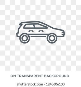 car trim icon. car trim design concept from Car parts collection. Simple element vector illustration on transparent background.