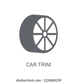car trim icon. Trendy car trim logo concept on white background from car parts collection. Suitable for use on web apps, mobile apps and print media.