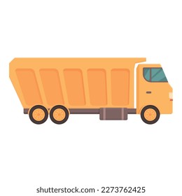 Vector de caricatura de icono de camión de coches. Tirador de pimienta. Vehículo de máquinas