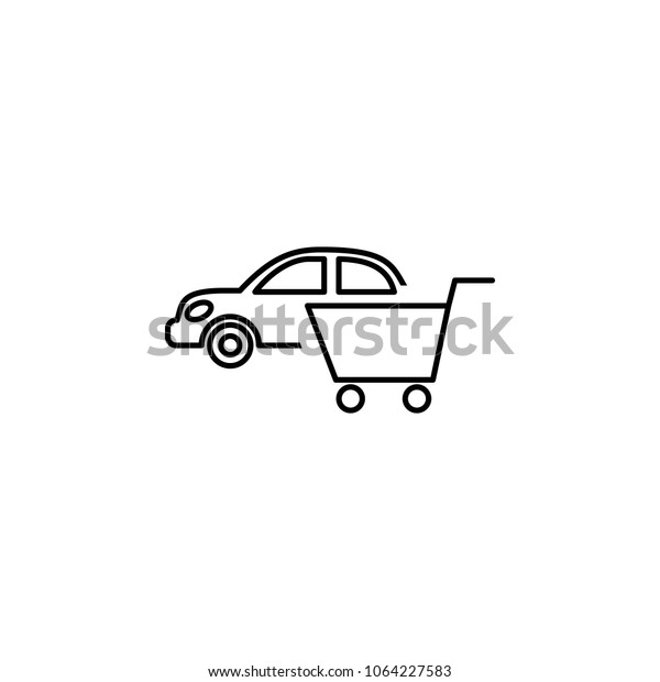 car and\
truck icon. Element of Car sales and repair for mobile concept and\
web apps. Thin line  icon for website design and development, app\
development. Premium icon on white\
background