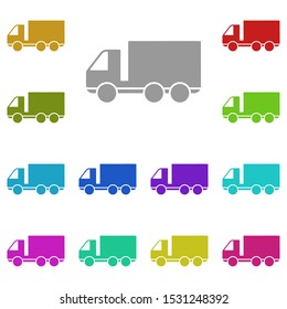 car truck multi color icon. Simple glyph, flat vector of universal icons for UI and UX, website or mobile application
