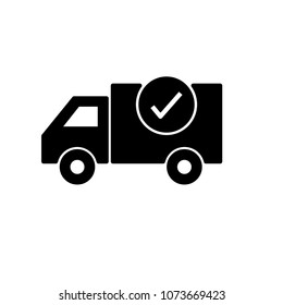 car  truck shipping icon vector template