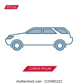 car and truck vector icon symbol