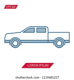 car and truck vector icon symbol