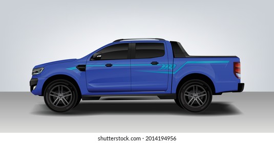 car truck vector realistic template