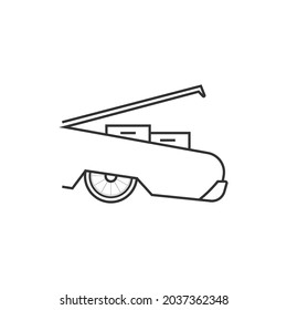 Car trunk icon isolated on white background. Transport symbol modern, simple, vector, icon for website design, mobile app, ui. Vector Illustration