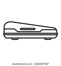 Car trunk icon outline vector. Roof box. Travel cargo