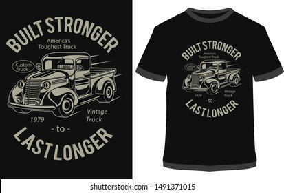 Vintage Classic Car Vector Tshirt Design Stock Vector (Royalty Free ...