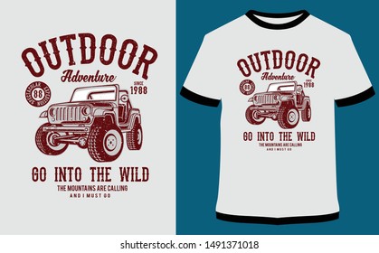 Car T-Shirt Design Vector, typography illustration, Worldwide Speedway - Classic Car Race - Speed Racer - it can use for label, logo, sign, sticker or printing for the t-shirt.