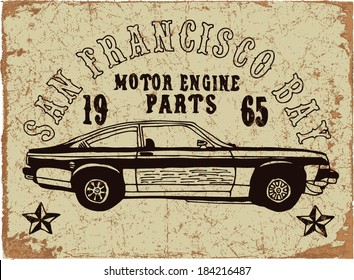 Car T-shirt Print
