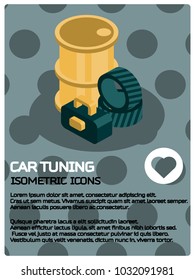 Car tuning color poster