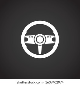 Car tuning related icon on background for graphic and web design. Creative illustration concept symbol for web or mobile app