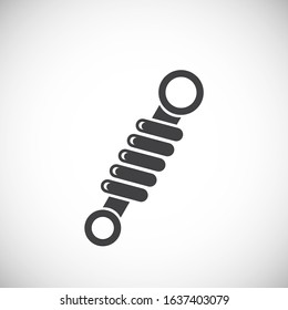 Car tuning related icon on background for graphic and web design. Creative illustration concept symbol for web or mobile app